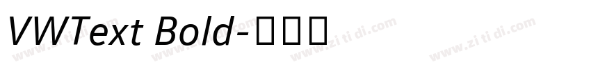 VWText Bold字体转换